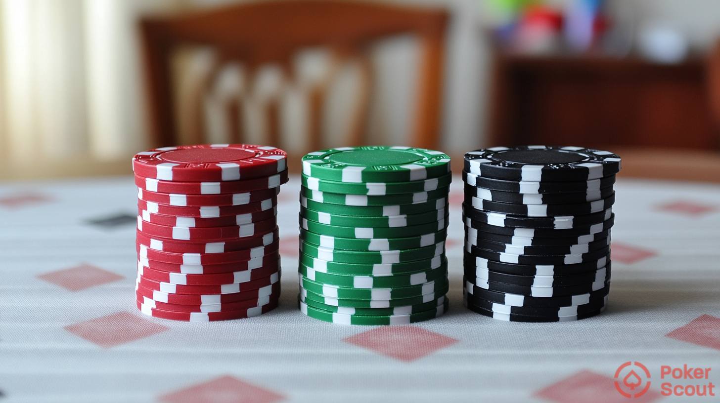 valores fichas poker