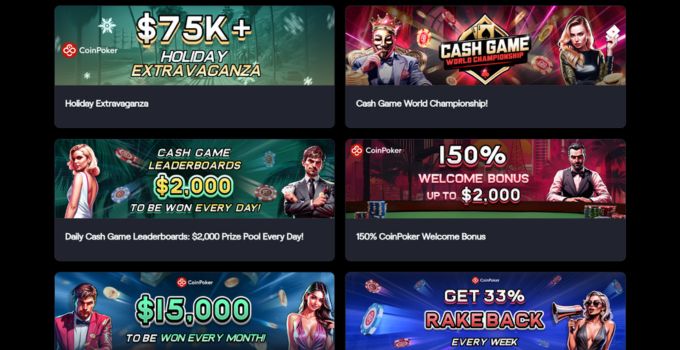 CoinPokerin bonukset