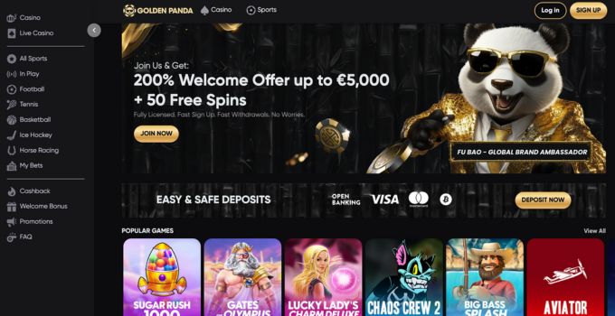 Golden pandan landing page.