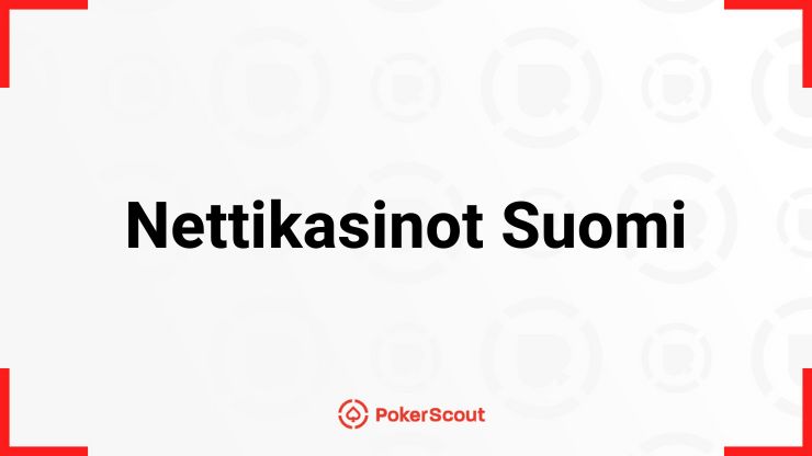 Nettikasinot Suomi teksti ja PokerScoutin logo.