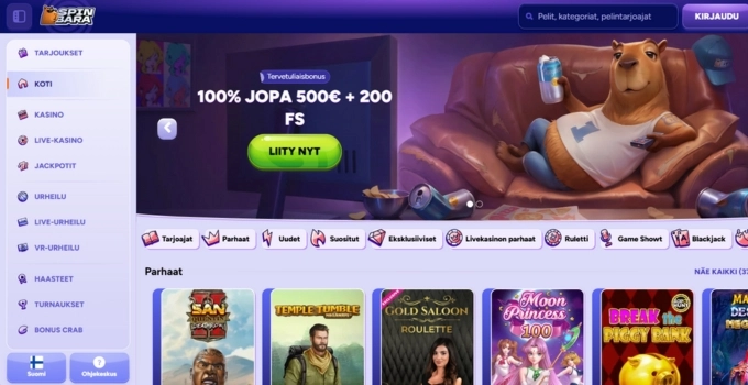SpinBara kasinon suomalainen etusivu