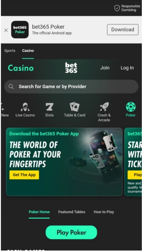 bet365 mobiilipokeri-sivu