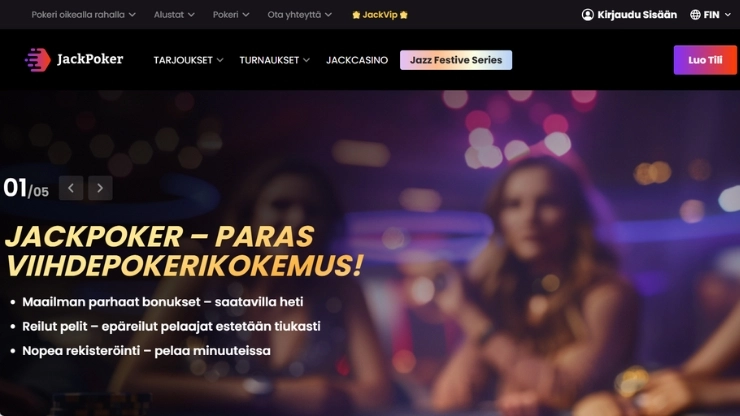 JackPokerin suomenkielinen kotisivu