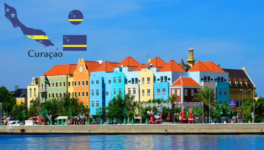 Willemstad Curacao + lippu ja maa