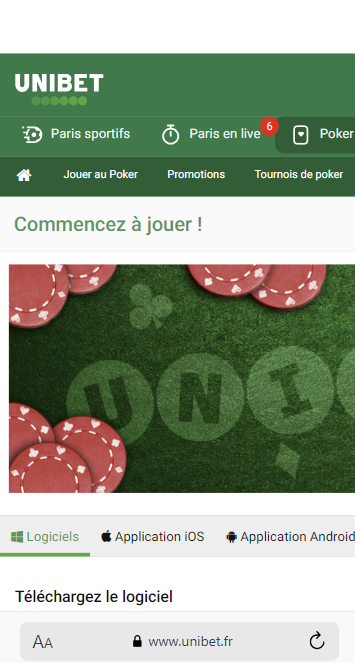 Poker crypto Unibet
