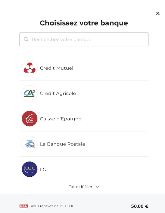 Retrait virement casino