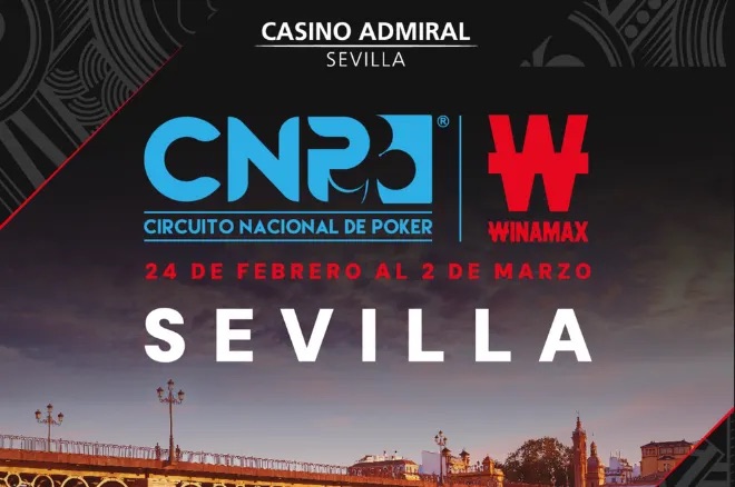 Affiche CNP Winamax Séville 2026 au Casino Admiral, du 24 février au 2 mars, relance de la saison CNP.