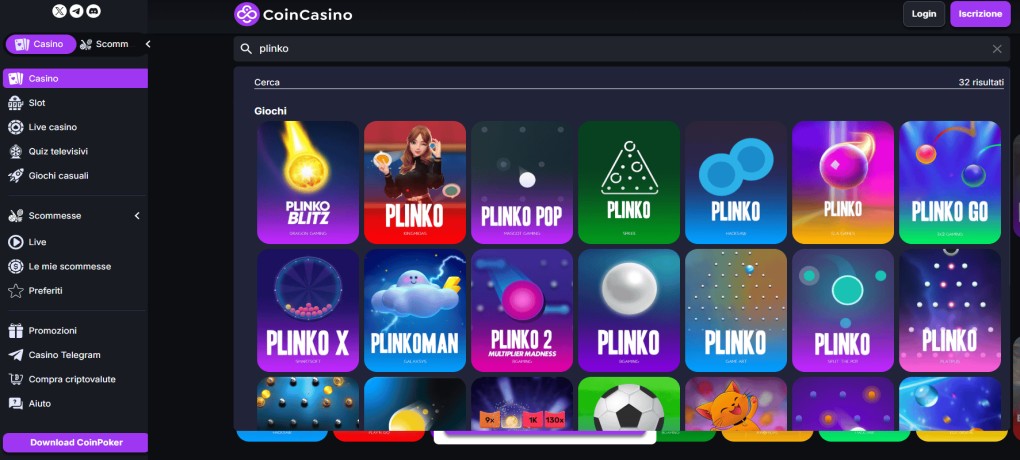 CoinCasino plinko