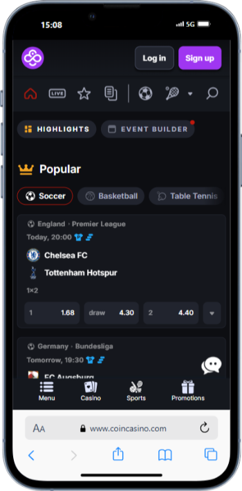 Coincasino è uno dei siti scommesse crypto più importanti