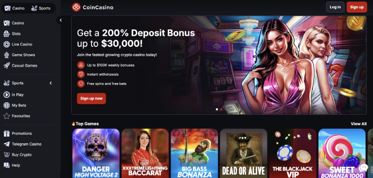 coincasino beste crypto poker sites