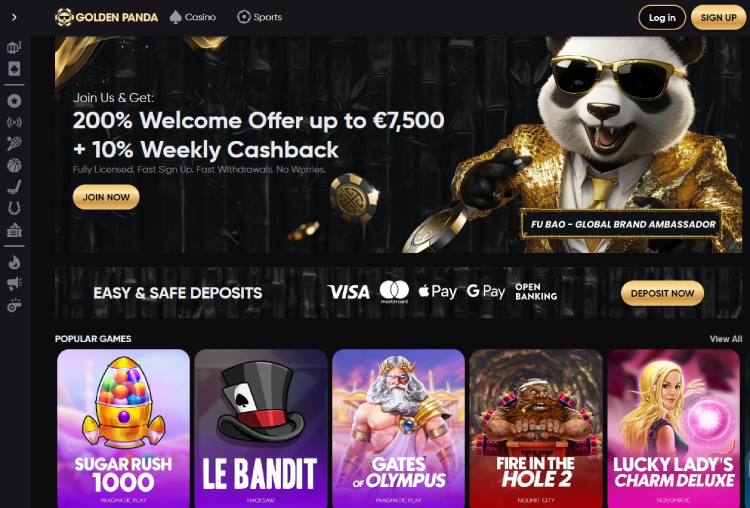 Golden Panda, beste uitbetalende casino