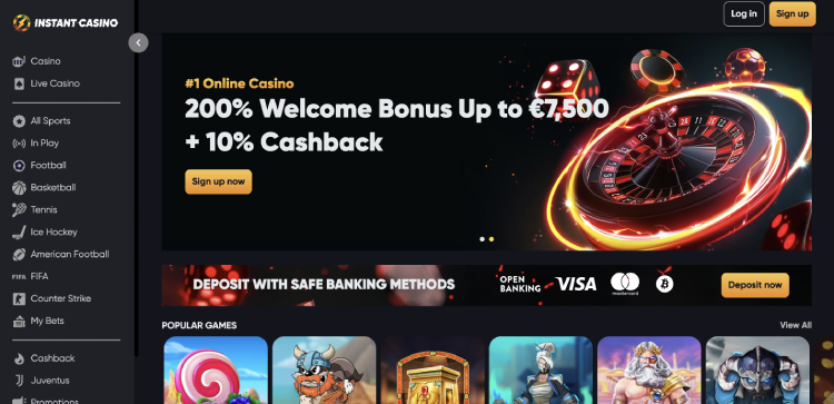 Instant Casino beste online casino zonder iDIN