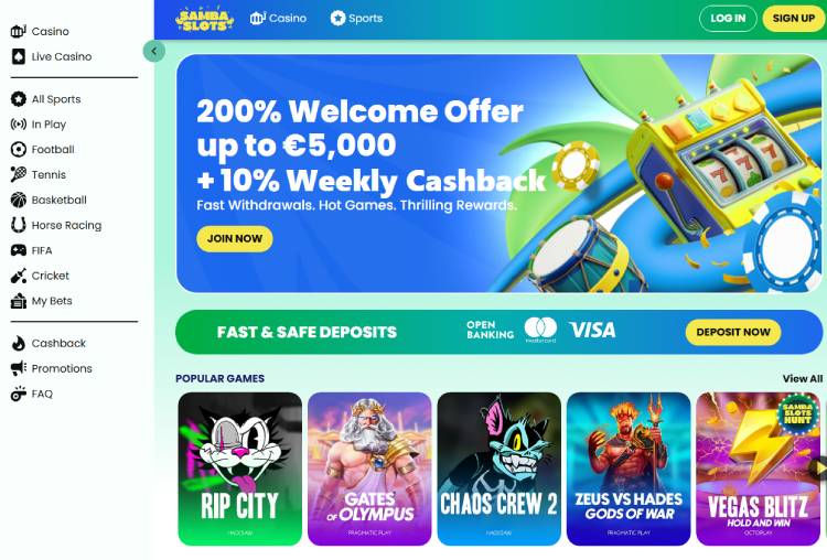 Samba Slots, best uitbetalende casino