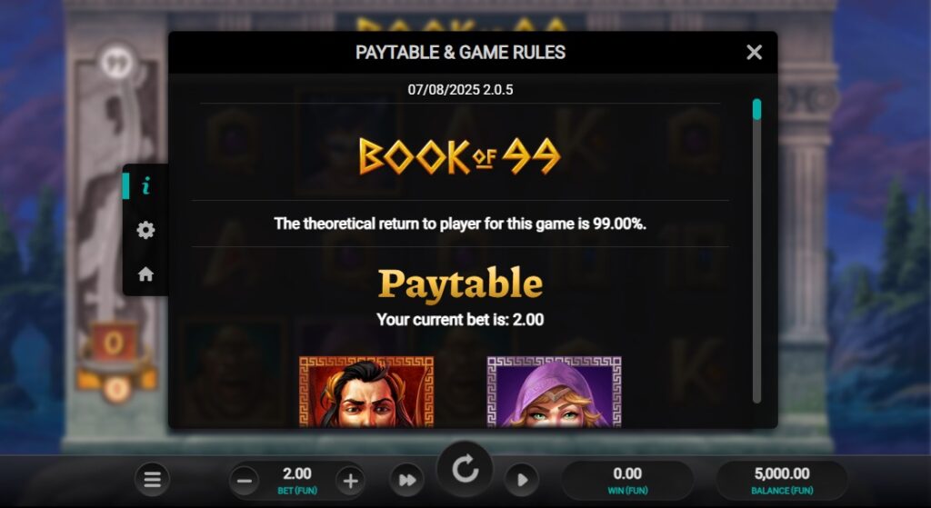 book of 99 beste uitbetalende casino's