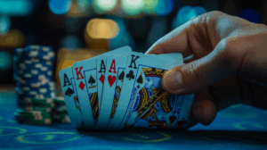 royal flush hand