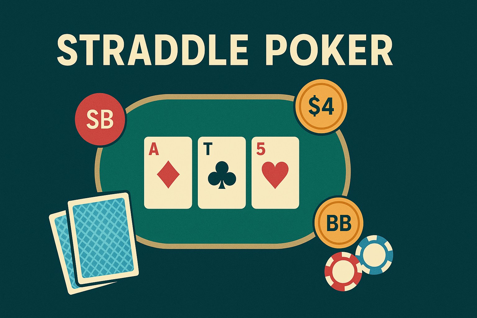 Straddle is een vrijwillige extra blind die je plaatst in poker cashgames