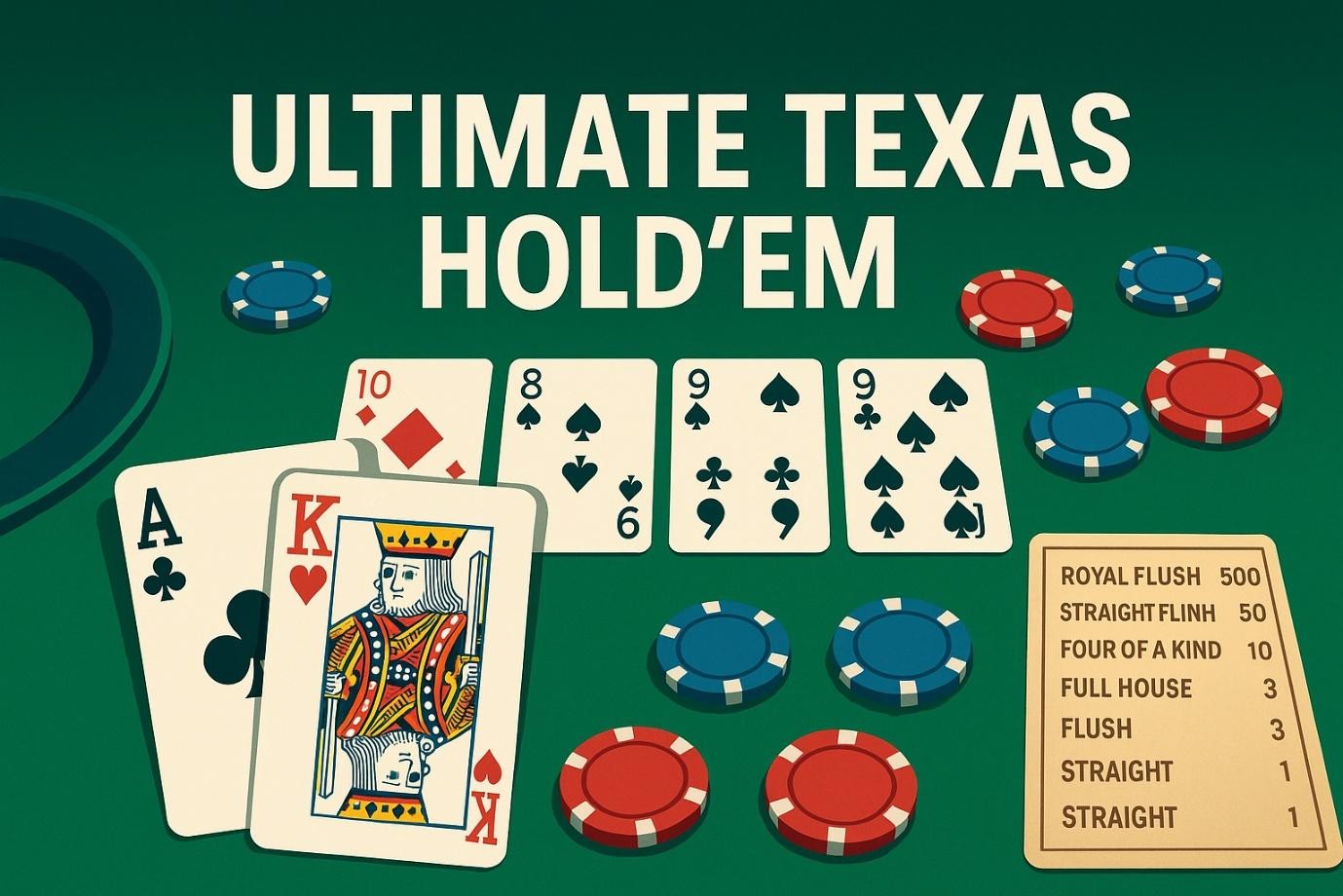 Ultimate Texas Hold’em: Win tot 500x je inzet!
