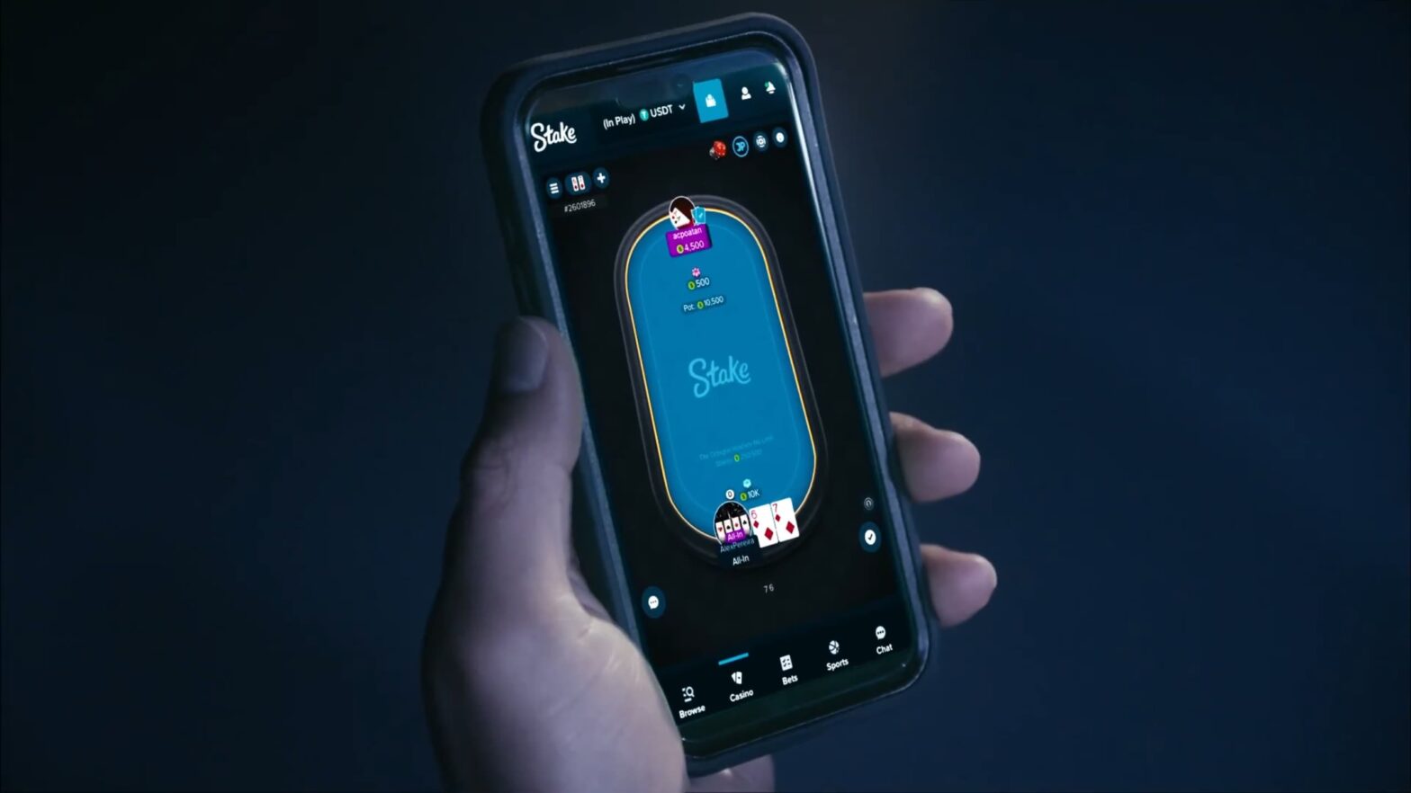 stake crypto poker