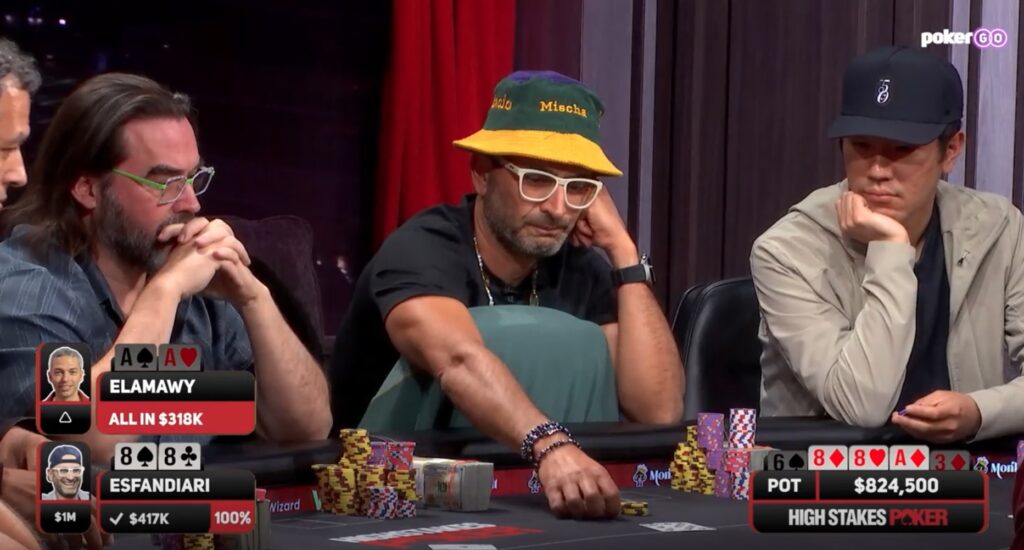 Antonio Esfandiari tijdens High Stakes Poker