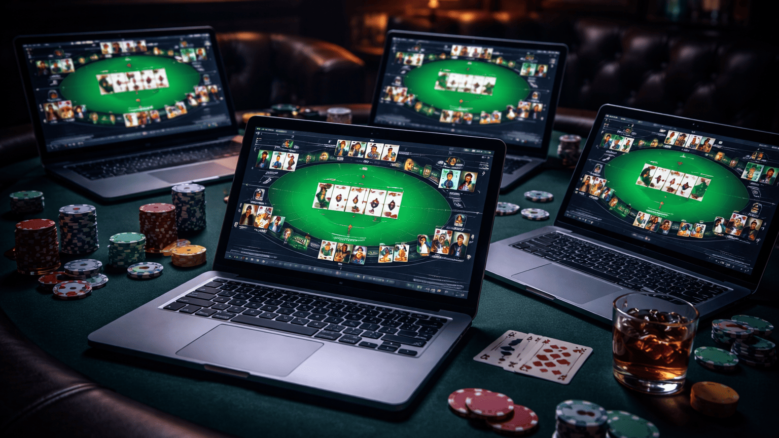 Een grootschalige bot farm in online poker