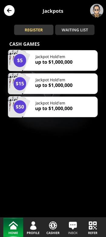 acr poker jackpots