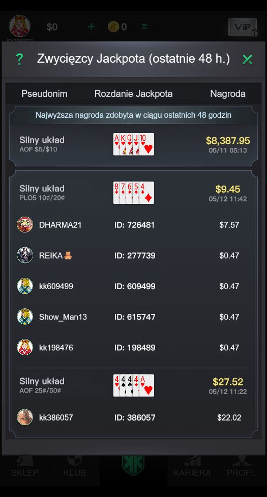 kkpoker jackpot