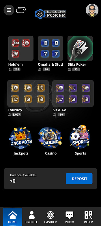 Oferta gier cash w Black Chip Poker