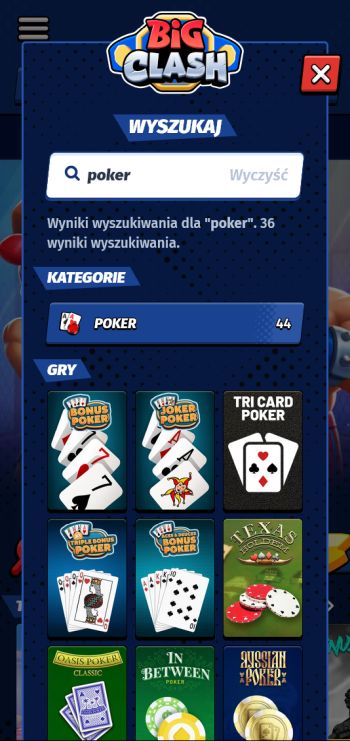 poker big clash casino