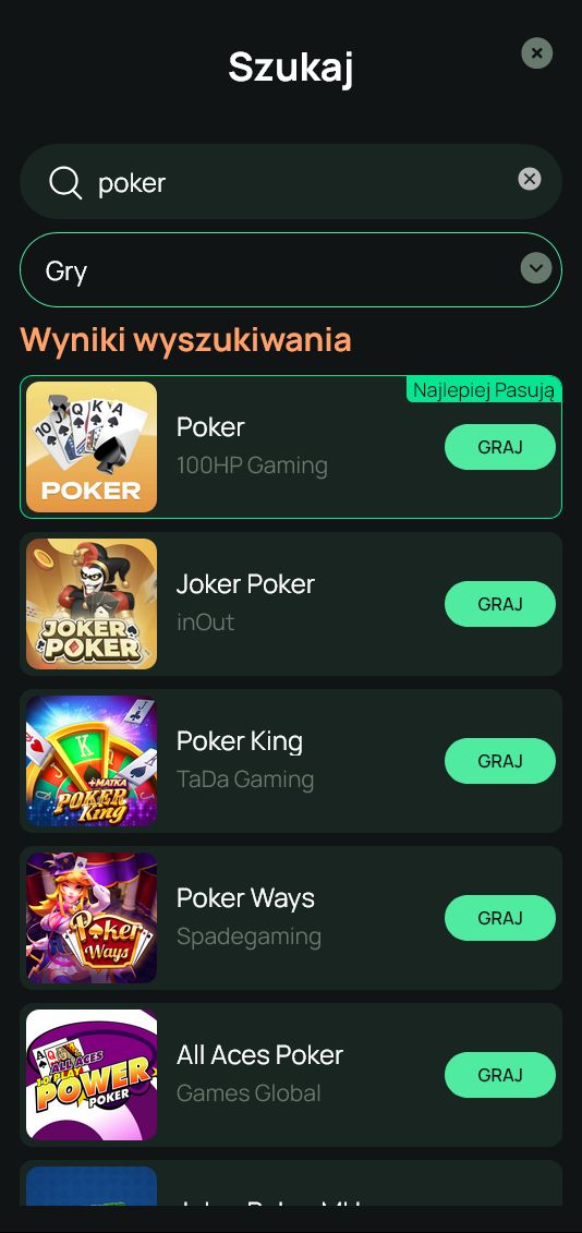 ritzo kasyno poker