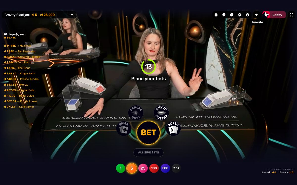 Blackjack w polskim kasynie online