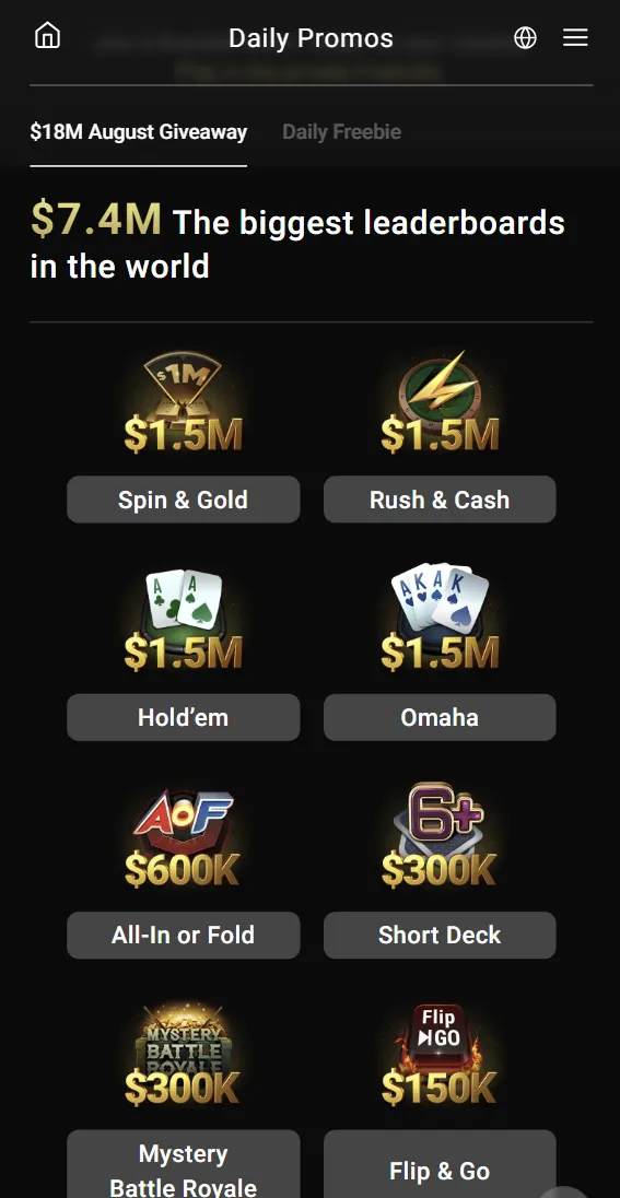 GGPoker leaderboard