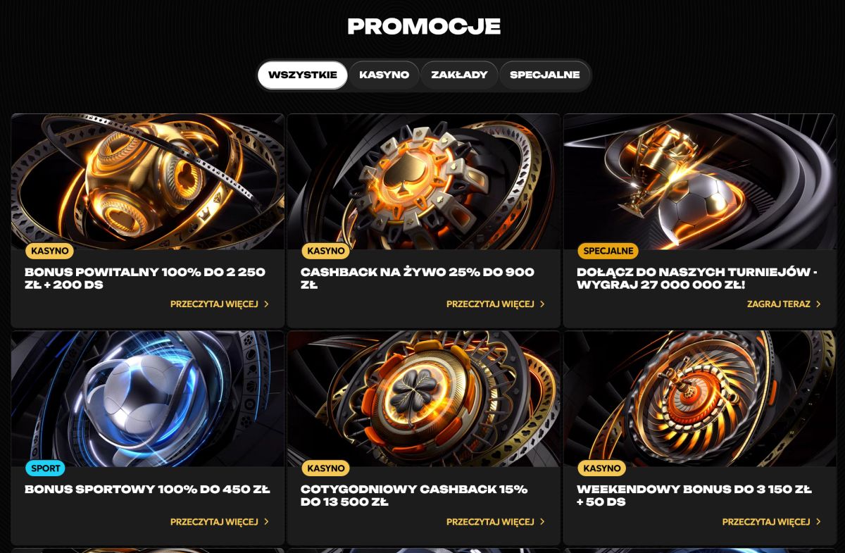 bonusy nowe kasyna online