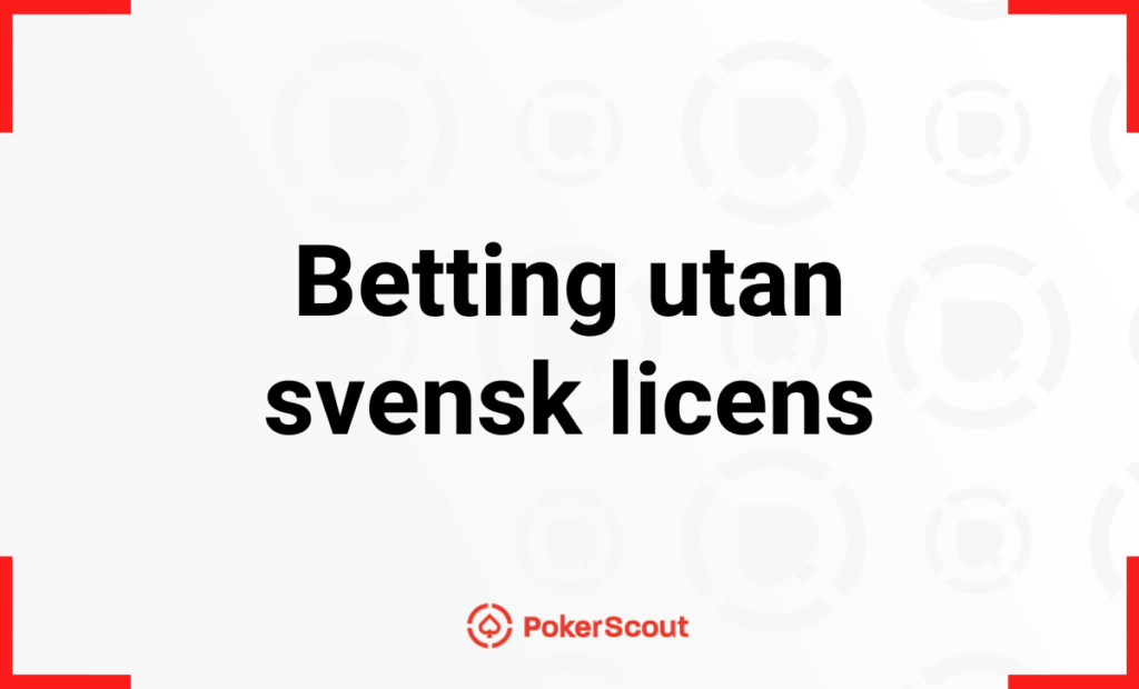 Betting utan svensk licens header bild