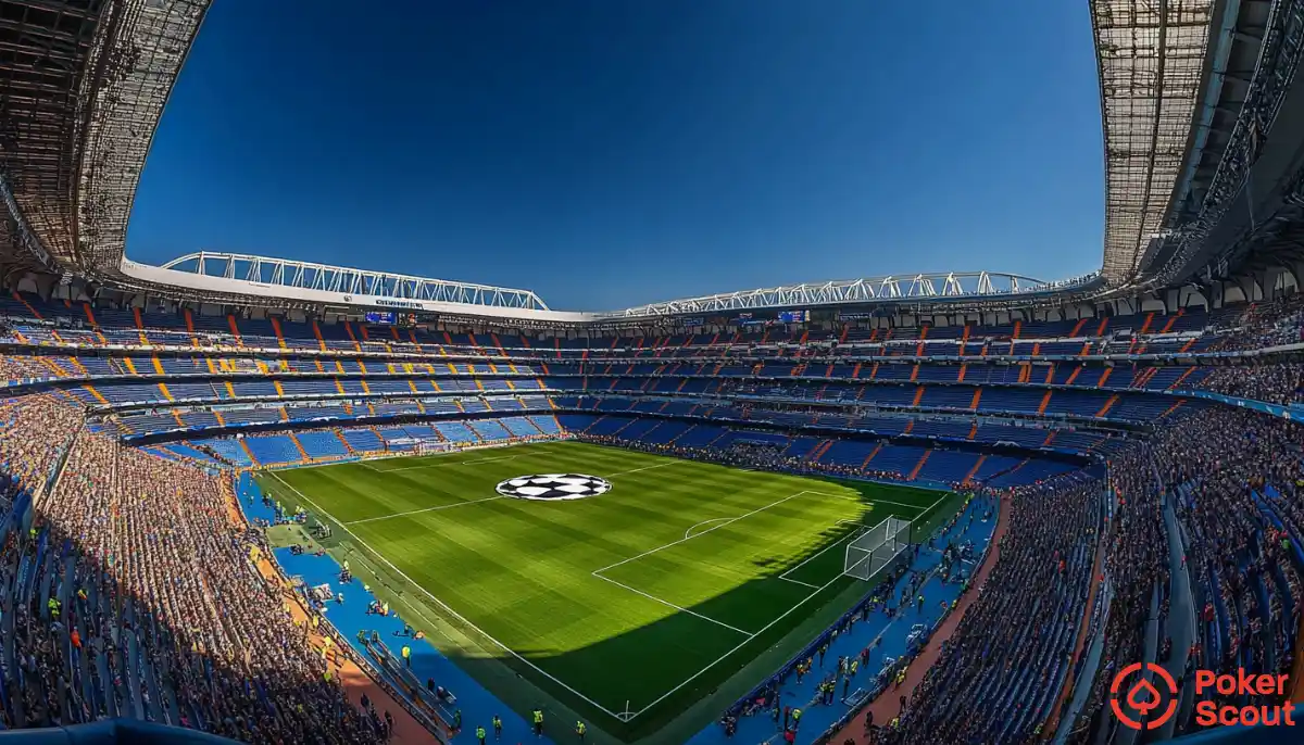 Bild på fotbollsstadion i Spanien
