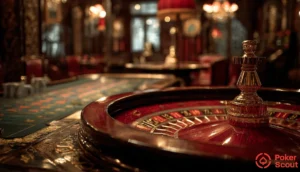 Roulette inne i ett casino