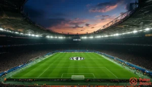 Bild på en fotbollsstadion i Champions League