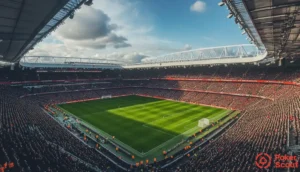 Bild på en fotbollsstadion i Premier League