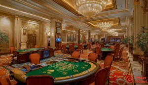 Bild på pokerrum i Las Vegas