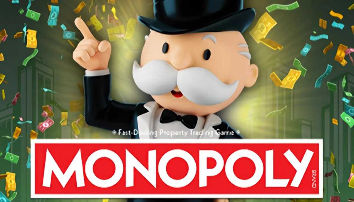 Monopoly TapCards slot logo med Mr Monopoly
