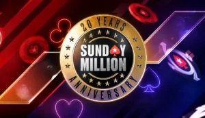 PokerStars Sunday Million firar 20 år med en garanterad prispott på $5 miljoner.