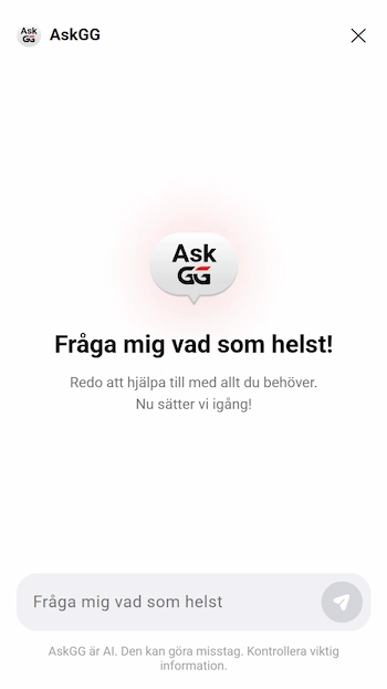 GGPoker support via chatt