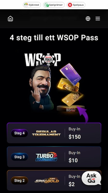 GGPoker WSOP pass