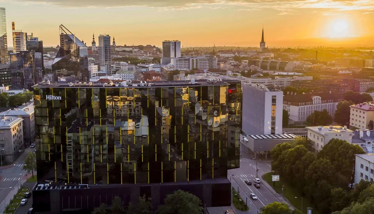 Hilton Tallinn Park där pokerturneringen Coolbet Open spelas.