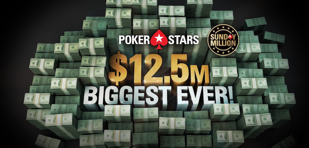 PokerStars is celebrating its 14th anniversary on March 22 with a Sunday Million event featuring a $12.5 million guarantee.