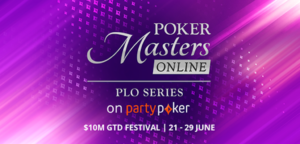 Partypoker again partnering with Poker Central for the Poker Masters Online PLO Series.The series runs June 21-29 with more than $10 million in guarantees.