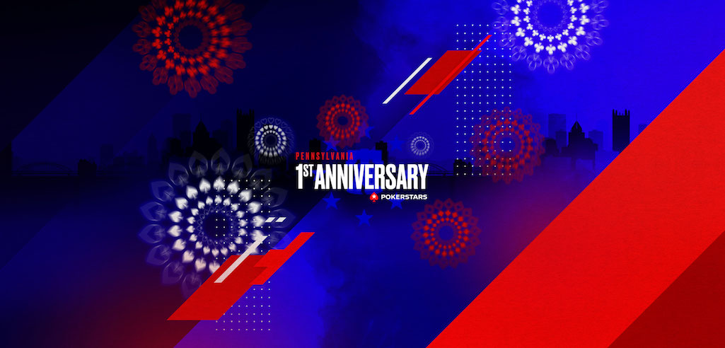 PokerStars is celebrating a year of online poker in PA with the First Anniversary Series..