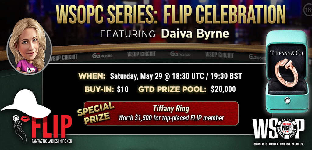 GGPoker and FLIP have announced a special $10 tournament on May 29 featuring a $20,000 guarantee as part of the WSOP Super Circuit.