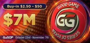 The latest GG Series of Poker features 54 events running through Nov. 7 with more than $7 million guaranteed and buy-ins starting at $2.50.