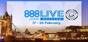 888poker returns to Grosvenor Casinos’ The Vic Poker Room in London for the second edition of 888poker Live Weekend from Feb. 17-20.