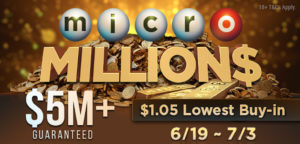 Online poker players with lower bankrolls are in luck with the upcoming microMILLION$ series at GGPoker with $5 million in prizes guaranteed.
